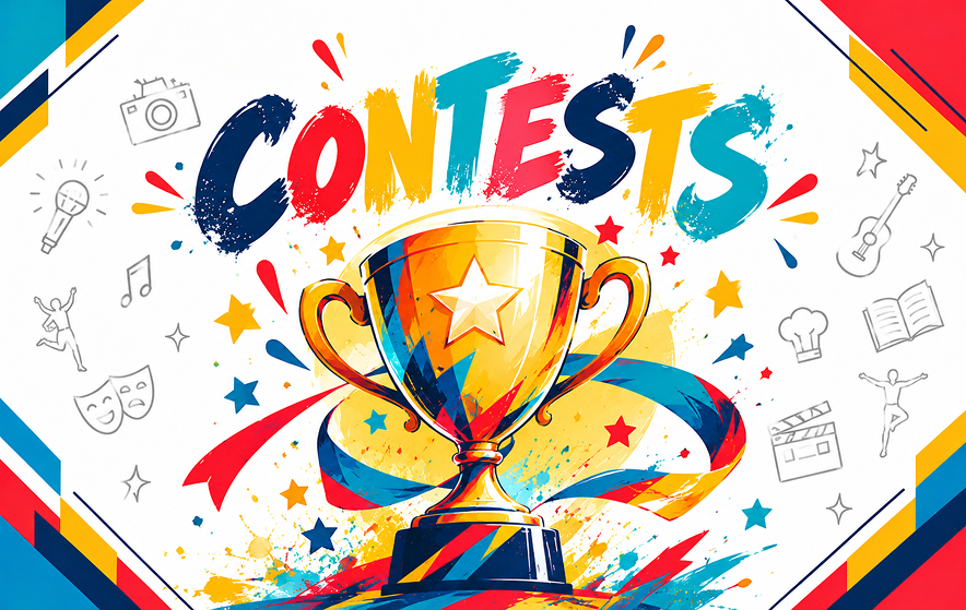 Vibrant Contests Trophy Celebration